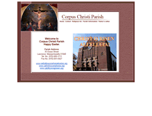 Tablet Screenshot of corpuschristilawrence.org